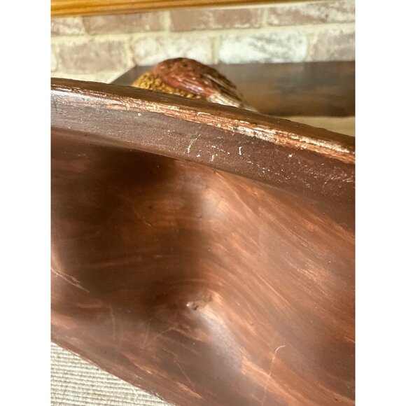 Vintage Holland Ceramic Pheasant Figurine Statue With Floral Base 1967 Bird - Picture 15 of 16